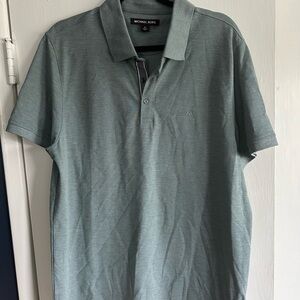 Michael Kors Men's Polo Shirt in Slate Gray